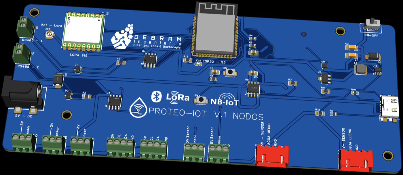 Placa nodo PROTEO-IOT